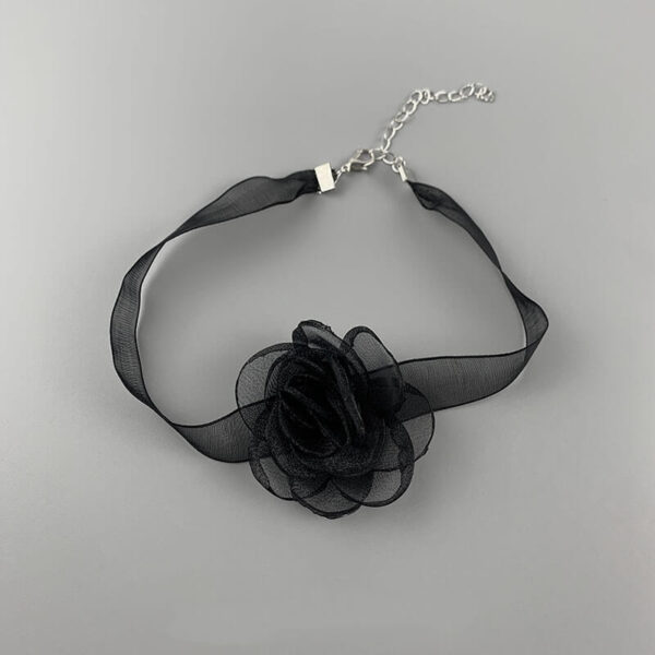 black camellia choker - Image 3