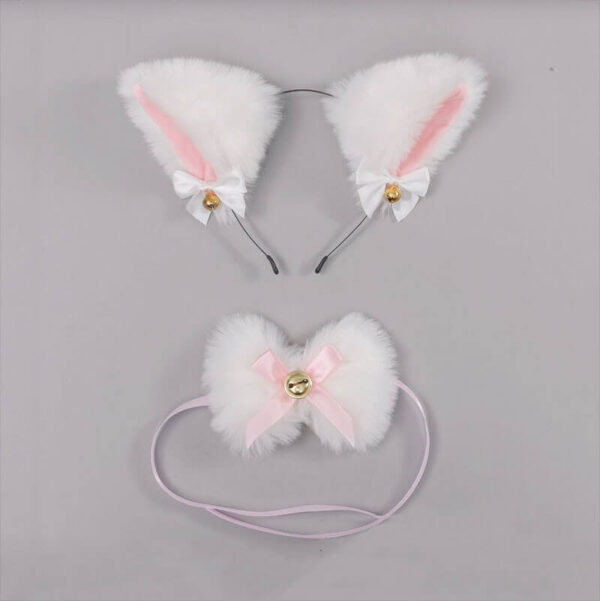 Cosplay kawaii kitty ears + lace choker - Image 2