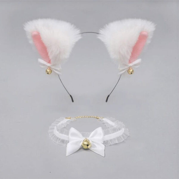 Cosplay kawaii kitty ears + lace choker - Image 3