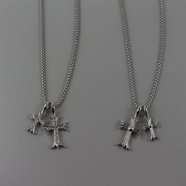 Double cross necklace - Image 5