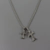 Double cross necklace