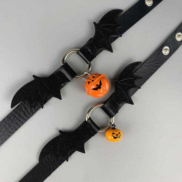 Halloween pumpkin bell evil choker - Image 4