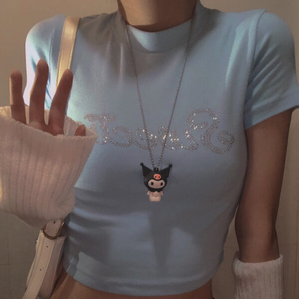 Harajuku cute melody kuromi necklace - Image 2