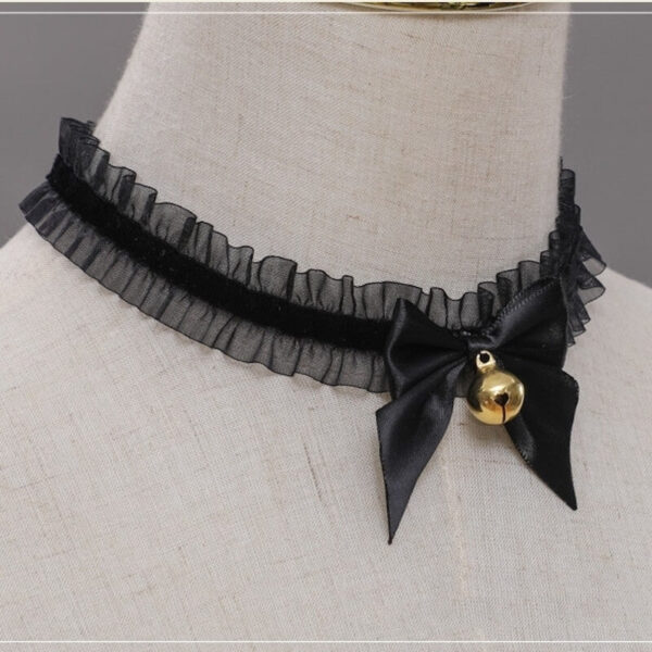 Lace bell necklace choker - Image 9
