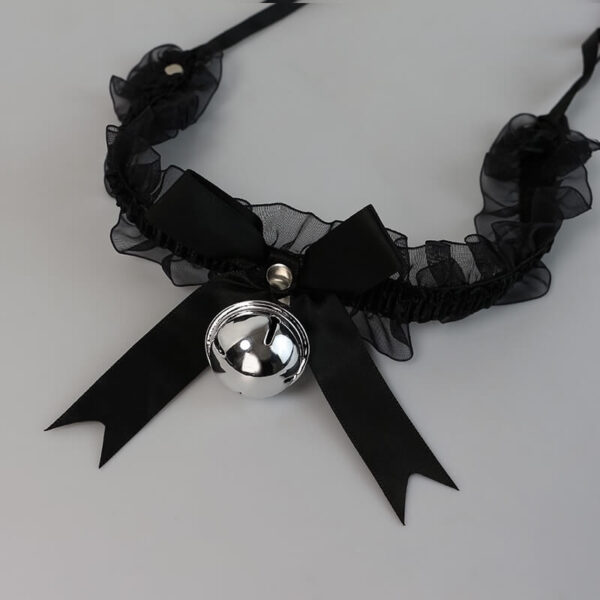 Lace bell necklace choker - Image 4