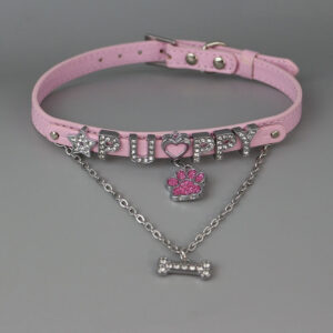 Puppy paw cute bone choker