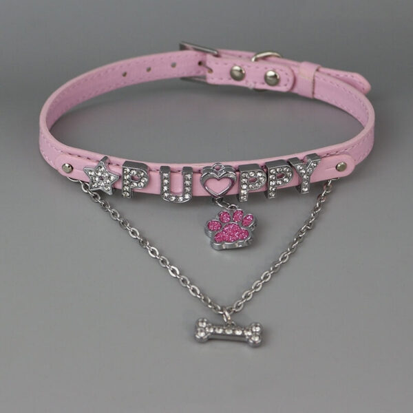 Puppy paw cute bone choker