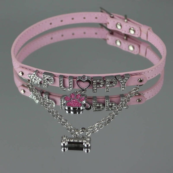 Puppy paw cute bone choker - Image 4