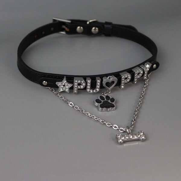Puppy paw cute bone choker - Image 2