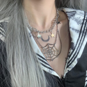 spider web necklace