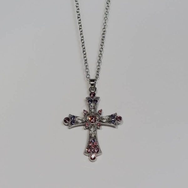 diamond cross necklace - Image 4