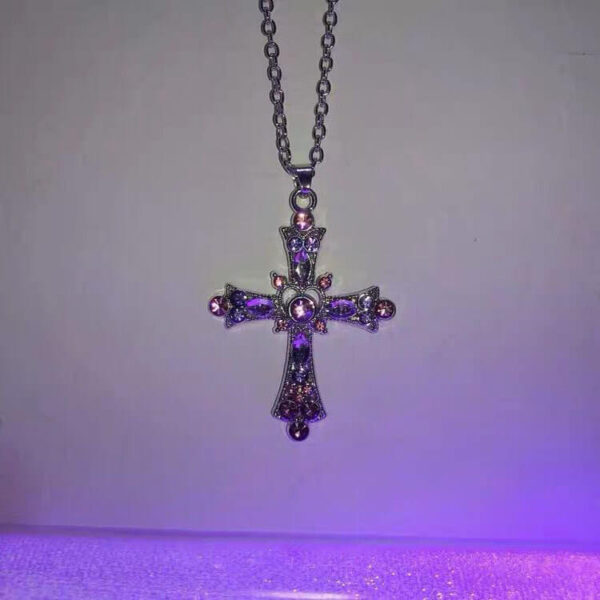 diamond cross necklace - Image 7